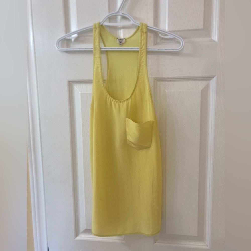 Aritzia Wilfred Yellow Tank Top